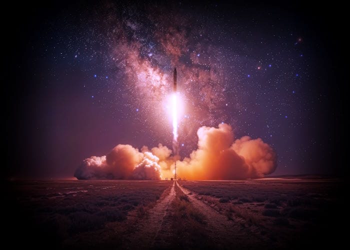 Space Rocket Launch Dream - Clean Design Launch