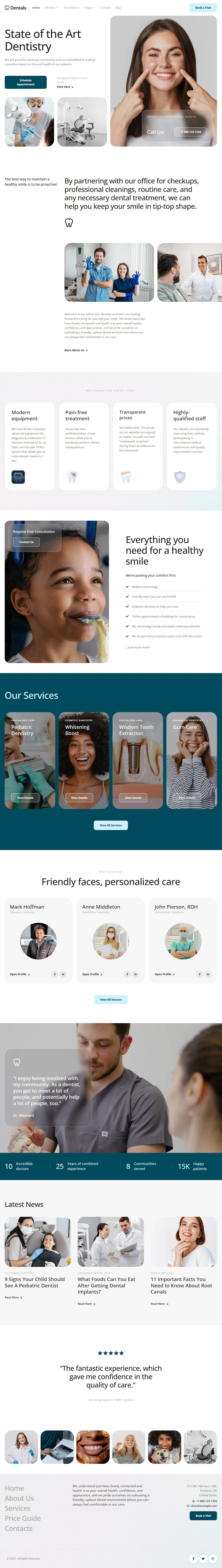 Dentist Office Website Example – Clean Design Launch