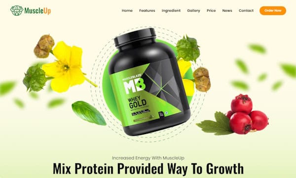 Health Supplement E-Commerce – Clean Design Launch
